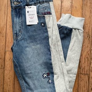 DESIGUAL New | Blue |  Bimaterial jeans
Pants